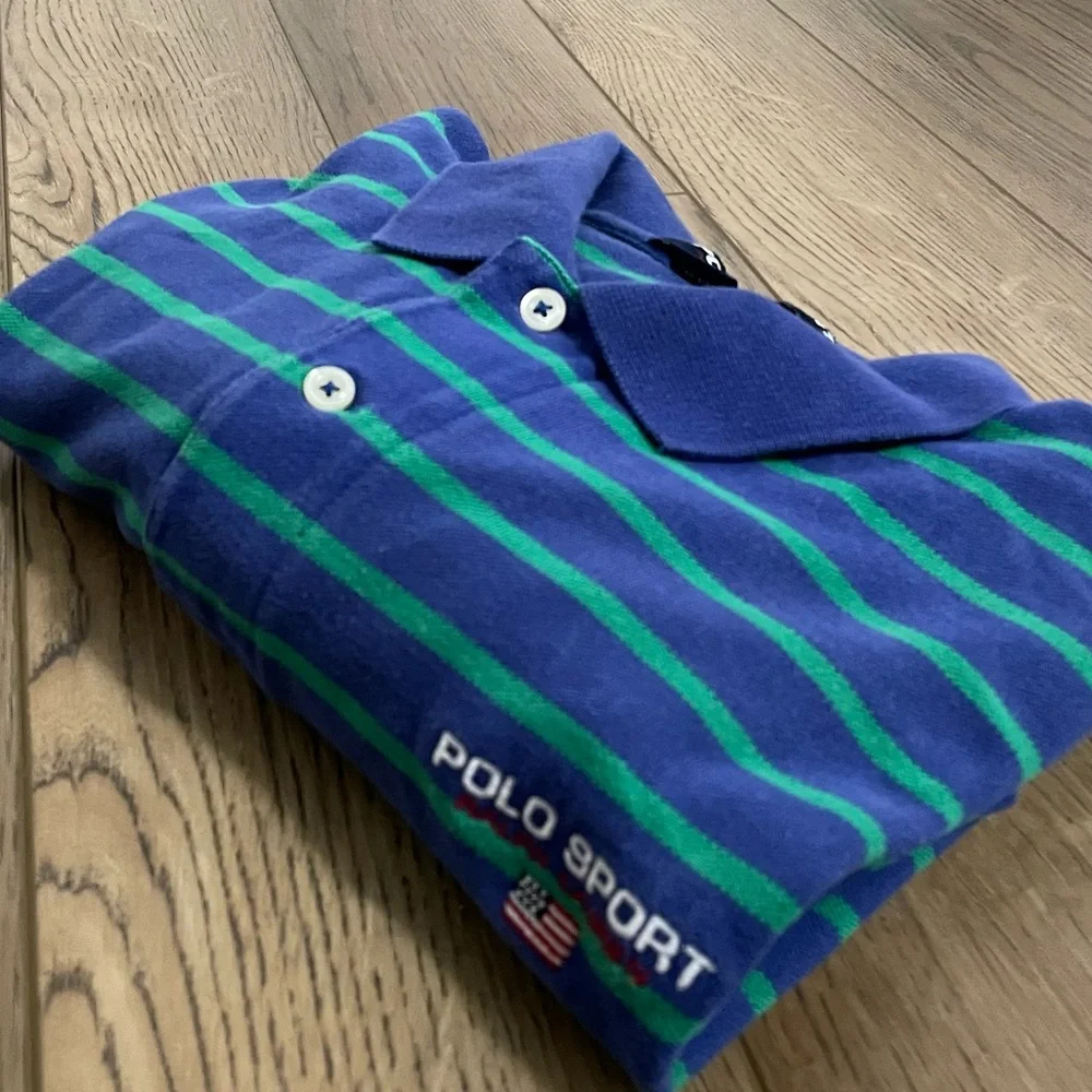 Polo Sport Ralph Lauren Green Blue Polo Shirt